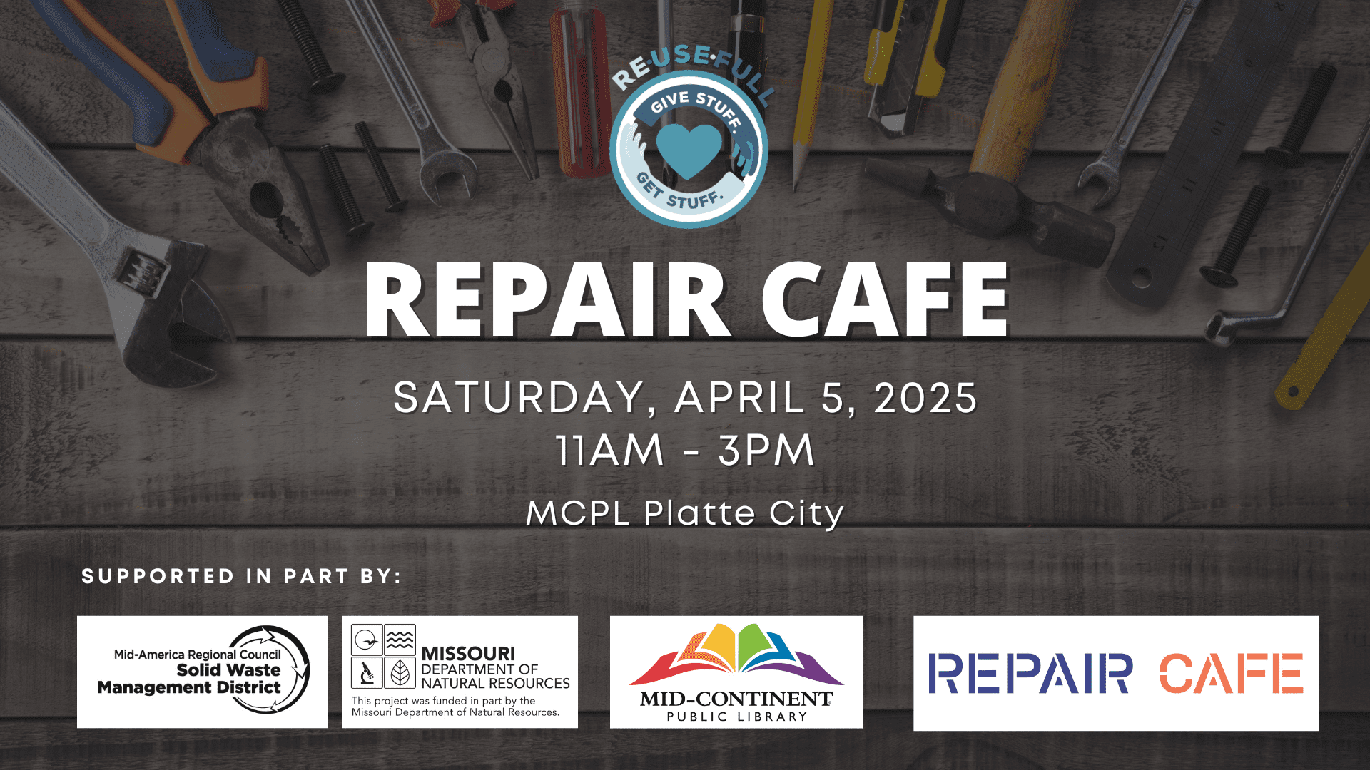 APril 5 repair cafe platte city