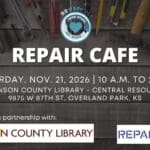 Repair Cafe November 21, 2026 at the Johnson County Central Resource Library