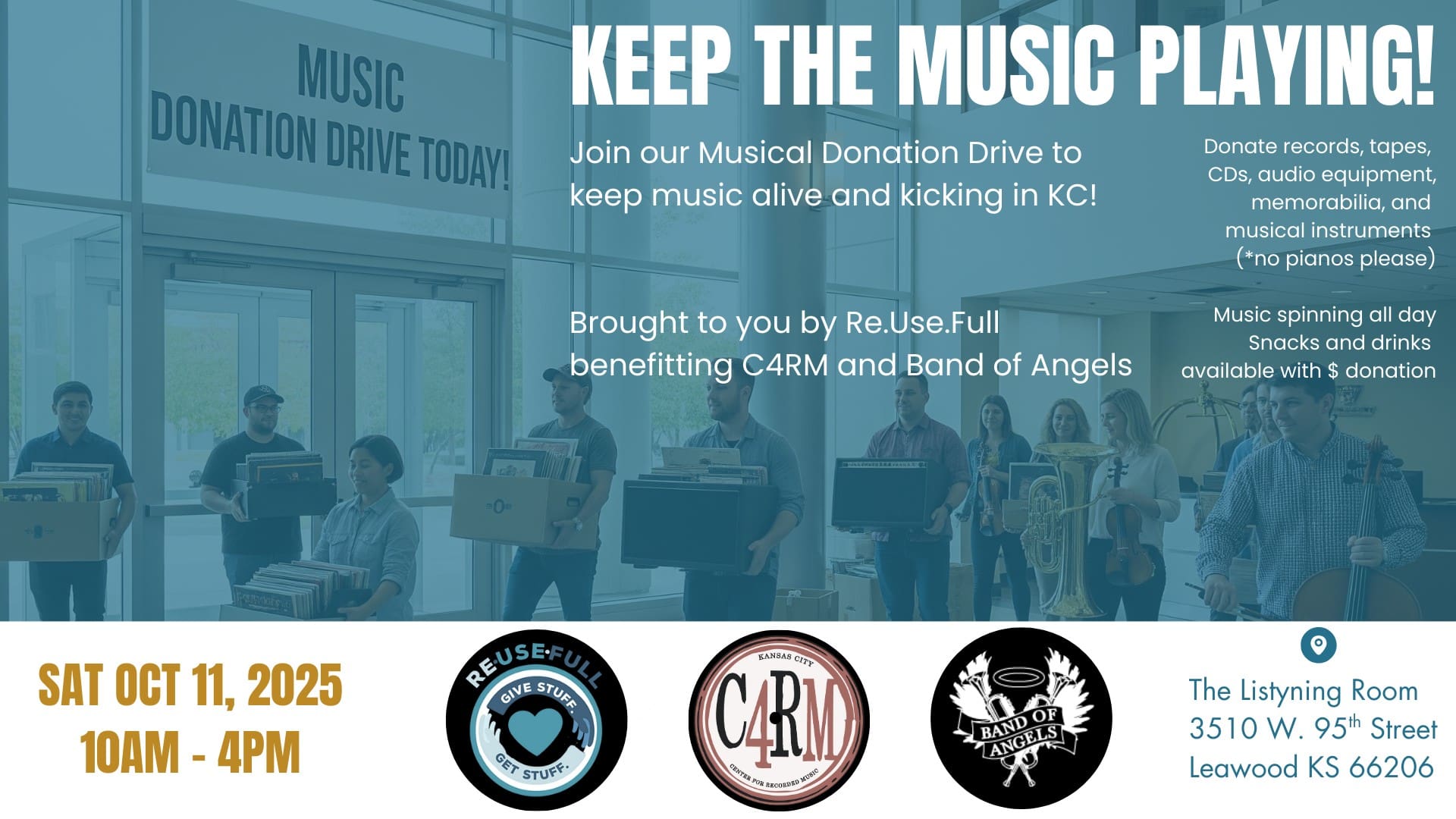 MUSICAL DONATION DRIVE - Keep the music playing!