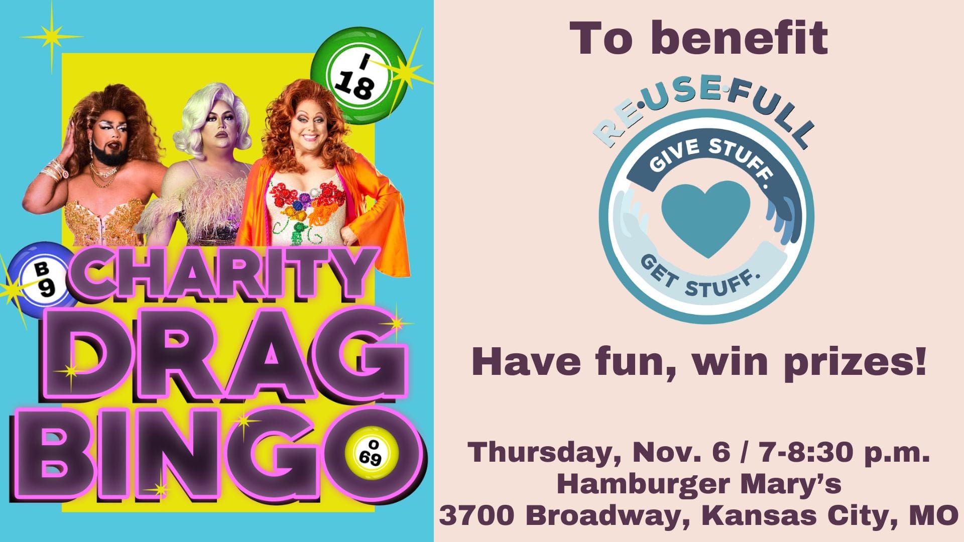 charity drag bingo november 2025