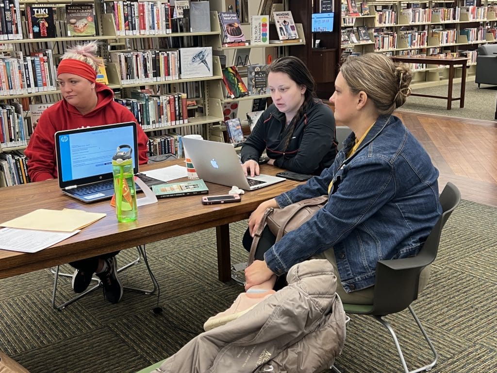 Participants at Repair Cafe on April 20