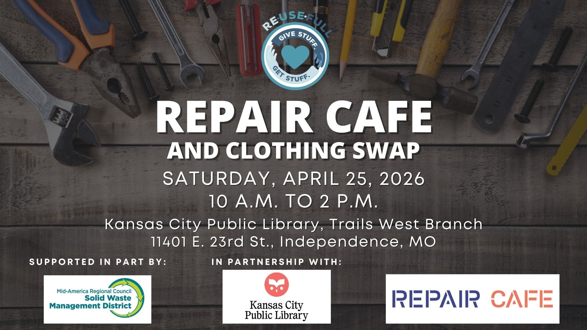 Repair Cafe Independence MO April 2026