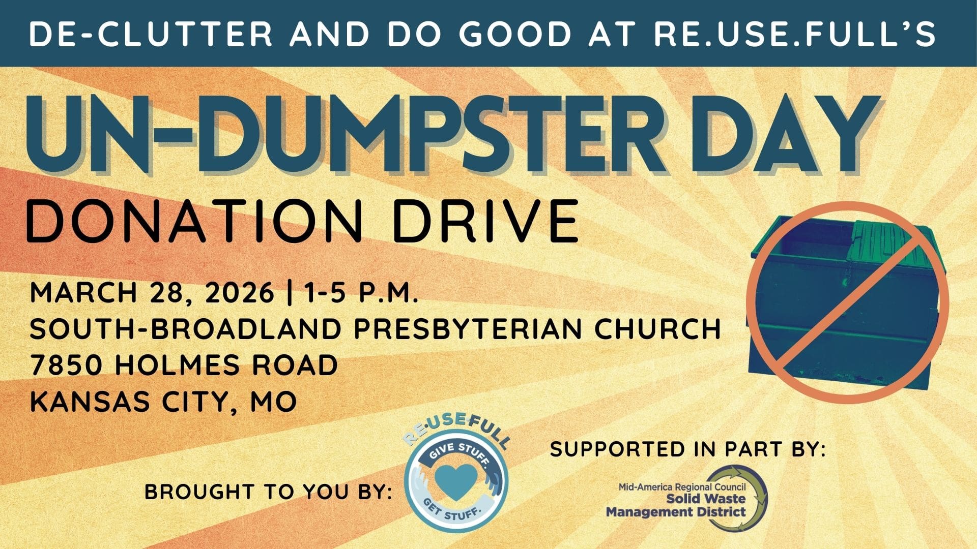 Un-Dumpster Day March 28, 2026