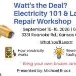 Watt's the Deal? Electricity & Lamp Repair Workshop event thumb