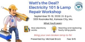 Watt's the Deal? Electricity & Lamp Repair Workshop event thumb